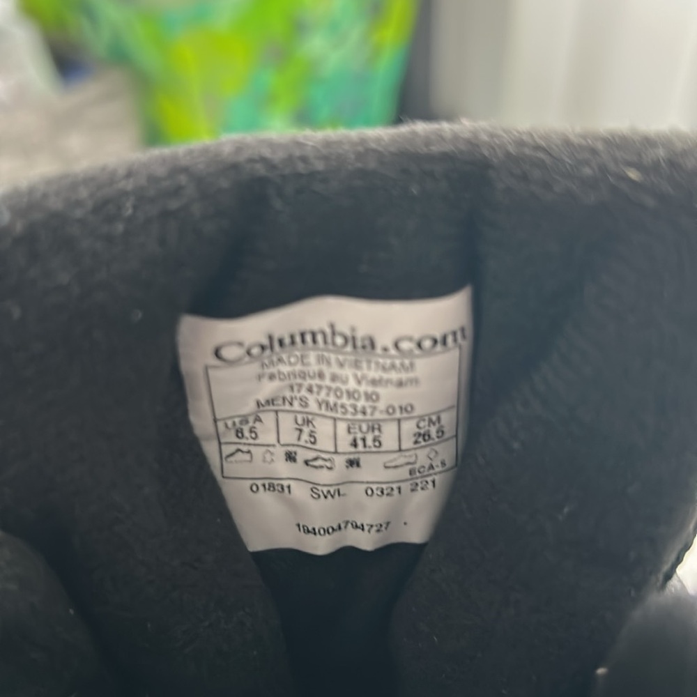 Columbia granite, Trail, waterproof, hiking boat, gray colors, men’s, size 8 1/2 - Picture 6 of 6
